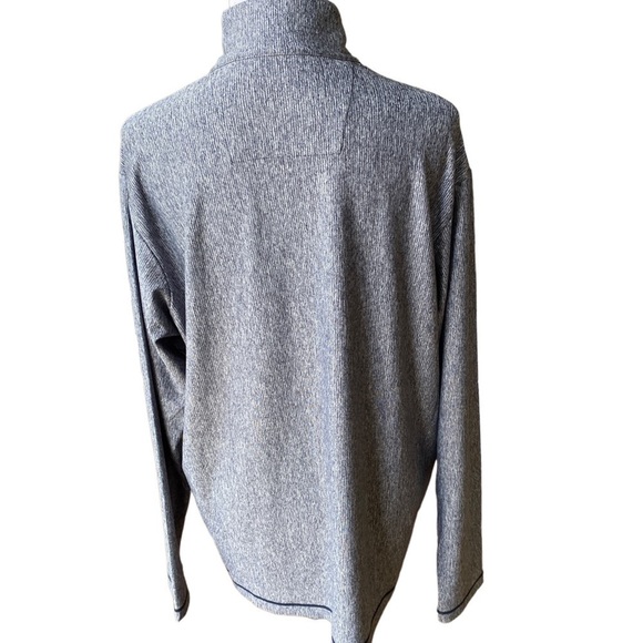 ANTIGUA WASHINGTON NATIONALS MENS CHARCOAL ACTION LONG SLEEVE 1/4 ZIP PULLOVER - Picture 2 of 15